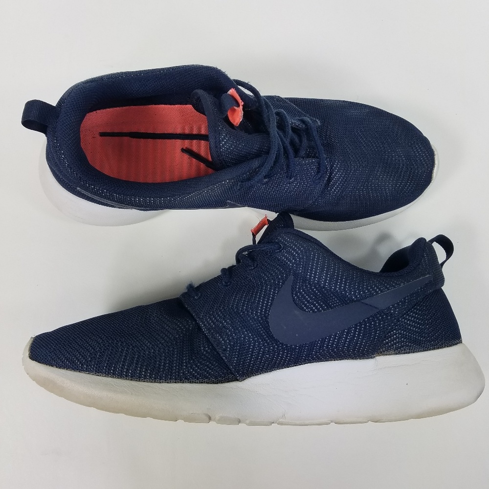W9.5 Nike Roshe Moire Blue WHT Running 819961-441
